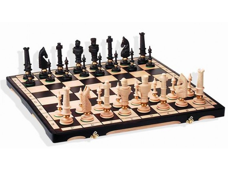 Σκακιέρα Νο CH104 με ξύλινα πιόνια και ύψος βασιλιά 15 εκ.