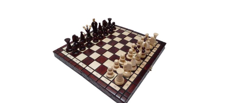 Σκάκι ταξιδίου ξύλινα ματ απλά 