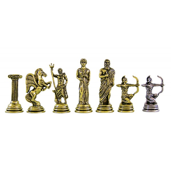 Τοξότες  μεταλλικά πιόνια σκάκι (σέτ) , ύψος βασιλιά 5.3 εκ.