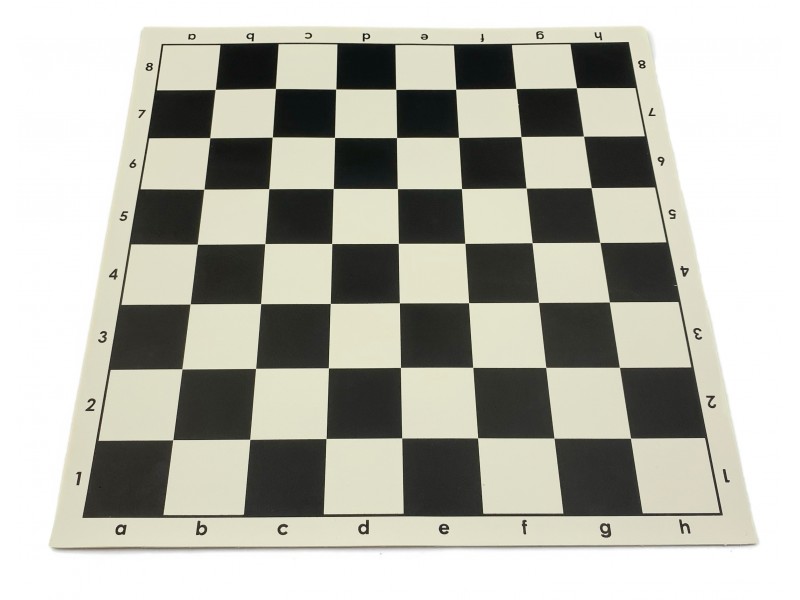 Σχολική σκακιέρα μαύρη  βινυλίου 35 Χ 35 εκ. με πλαστικά πιόνια με ύψος 7 εκ. & δώρο με πουγκί - μολύβι και ξύλινο μπρελόκ