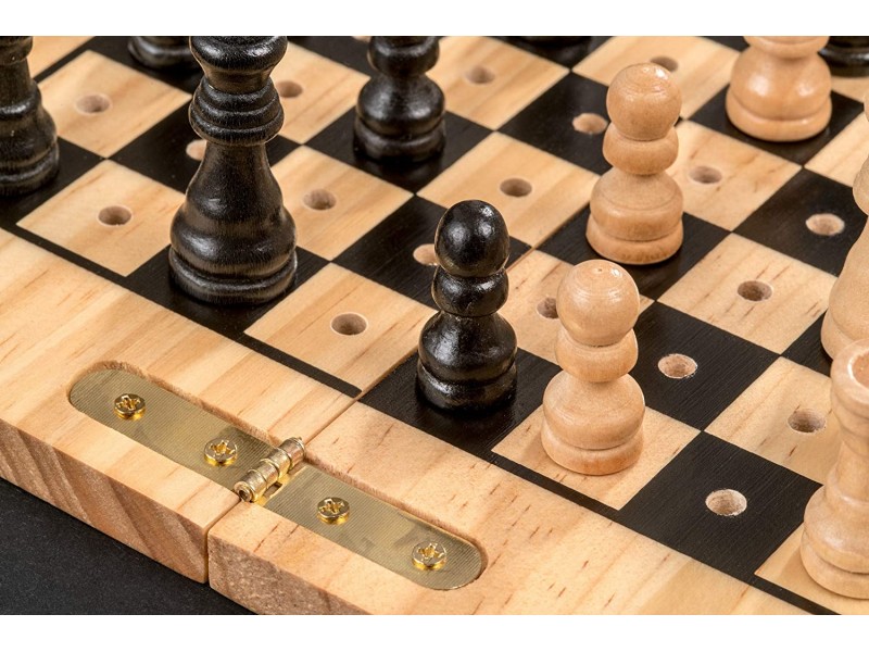 Ξύλινη σκακιέρα Werther με ξύλινα πιόνια 