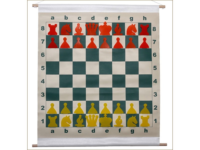 Εκπαιδευτική σκακιέρα κρεμαστή με θήκες 