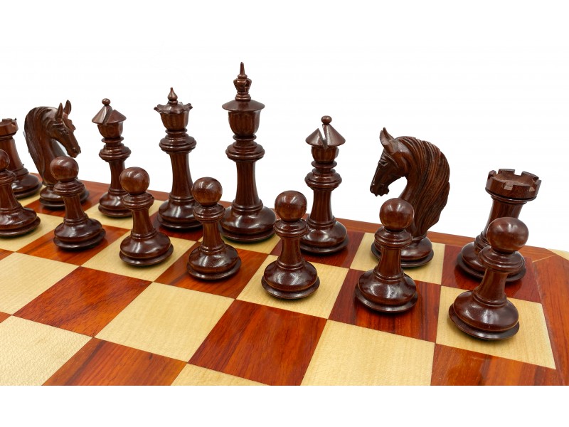 Alverno  11.6 εκ.με διπλό βάρος μαζί με σκακιέρα ξύλινη Royal Salon (glossy) 