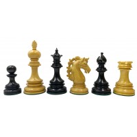 Andalusian staunton σέτ πιόνια για σκάκι με  τριπλό βάρος  (ύψος βασιλιά 11.6 εκ.) -  έβενος - boxwood