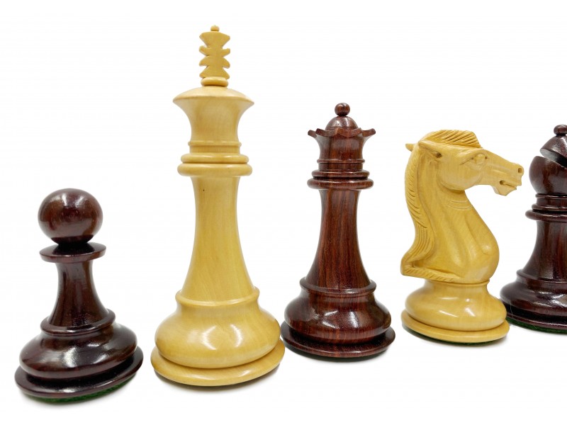 Σέτ πιόνια για σκάκι με βάρος Royal knight Redwood (ύψος βασιλιά 10.11 εκ.)