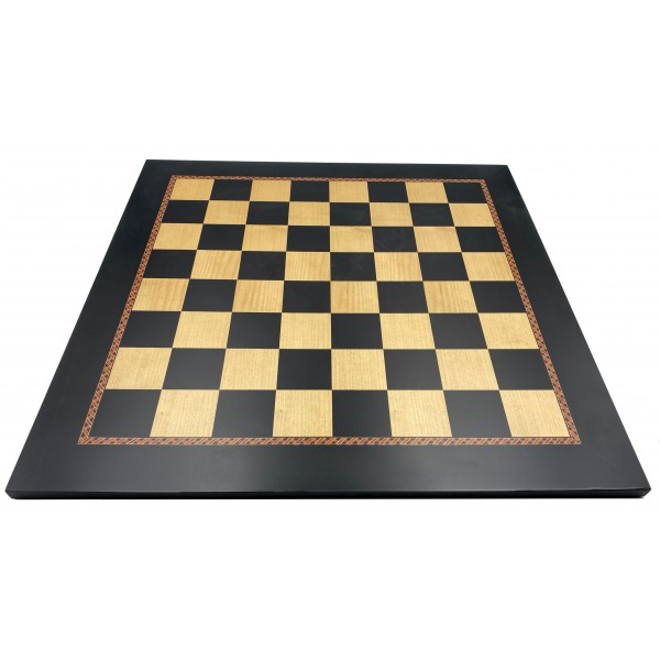Σκακιέρα ξύλινη σε πλακέτα 50 Χ 50 εκ με μπορντούρα και καρέ τετραγώνου 5.5 εκ + ΔΩΡΟ υφασμάτινη τσάντα μεταφοράς