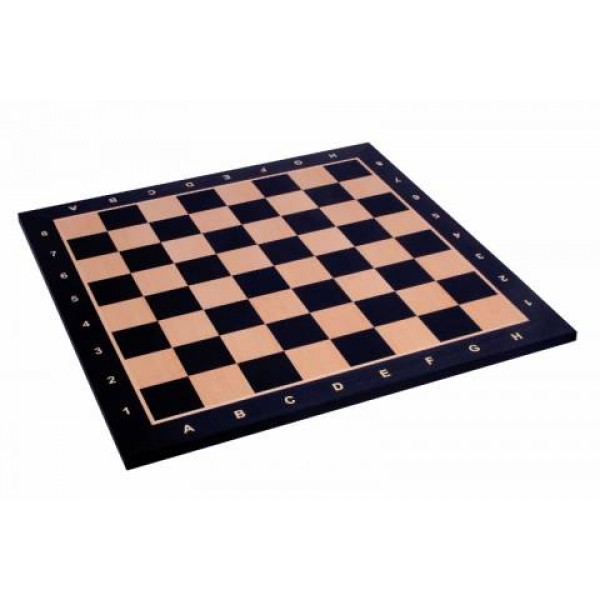 Σκακιέρα ξύλινη μαύρη  πλακέτα  Giant deluxe (60 Χ 60 εκ. - 6.4 εκ.καρέ) με συντεταγμένες