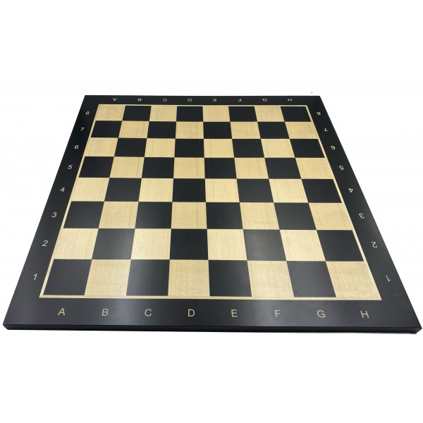 Σκακιέρα μαύρη 55 Χ 55 εκ. deluxe με συντεταγένες - b-grade-black