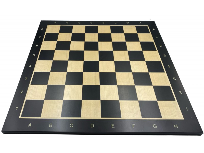 Σκακιέρα μαύρη 55 Χ 55 εκ. deluxe με συντεταγένες - b-grade-black