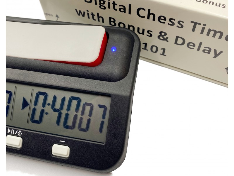 Ψηφιακό σκακιστικό χρονόμετρο με bonus και delay λειτουργία.