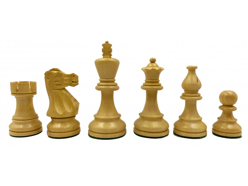Σκακιέρα ξύλινη καρυδιά 50 Χ 50 εκ. με συντεταγμένες & Ξύλινα πιόνια American staunton 9.5 εκ. & πουγκί φύλαξης