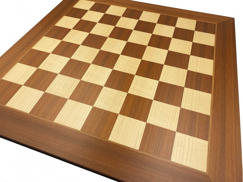 Σκακιέρα ξύλινη καρυδιά πλακέτα 41 Χ 41 εκ.  (χωρίς συντεταγμένες)