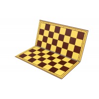 Σπαστή σκακιέρα κίτρινη-καφέ deluxe