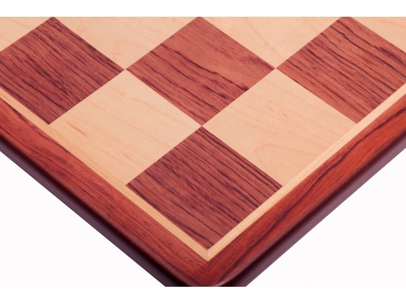 Σκακιέρα ξύλινη τριανταφυλλιά πλακέτα με οβάλ γωνιές (χωρίς συντεταγμένες) - διάσταση τετραγώνου 5.1 εκ.