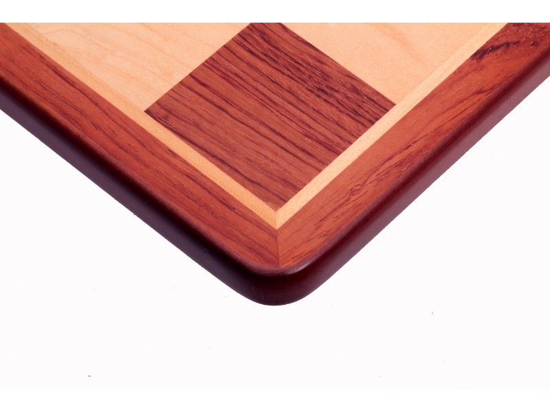 Σκακιέρα ξύλινη τριανταφυλλιά πλακέτα με οβάλ γωνιές (χωρίς συντεταγμένες) - διάσταση τετραγώνου 5.1 εκ.