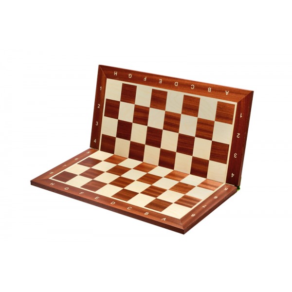 Σκακιέρα ξύλινη σε σπαστή πλακέτα αγωνιστική No CTX 41 με συντεταγμένες