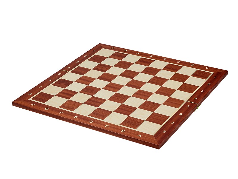 Σκακιέρα ξύλινη σε σπαστή πλακέτα αγωνιστική No CTX 41 με συντεταγμένες