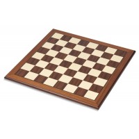 Σκακιέρα ξύλινη καρυδιά πλακέτα Dal Negro -  52 Χ 52 εκ. 