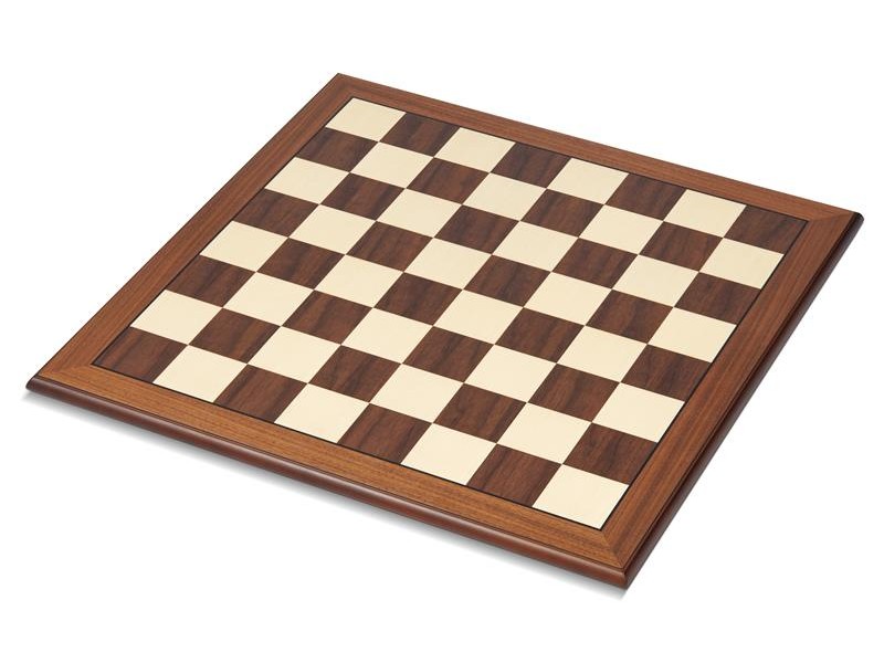 Σκακιέρα ξύλινη καρυδιά πλακέτα Dal Negro -  52 Χ 52 εκ. 
