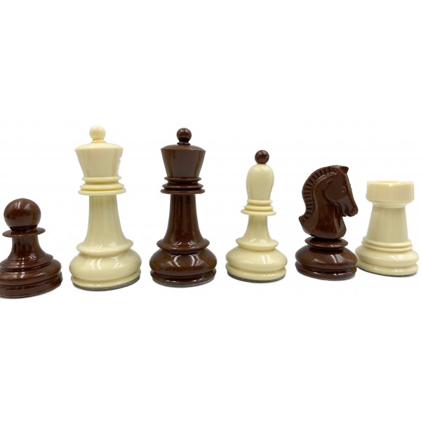 Πλαστικα πιόνια για σκάκι Dubrovnik - 'Υψος 8.2 εκ. & 2 πουγκιά αποθήκευσης