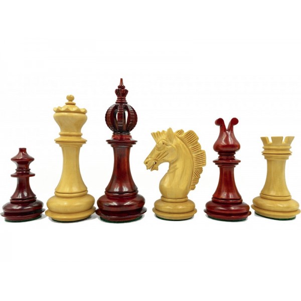 Garnie σέτ πιόνια για σκάκι με  τριπλό βάρος  (ύψος βασιλιά 11.6 εκ.) -  Budrosewood - boxwood