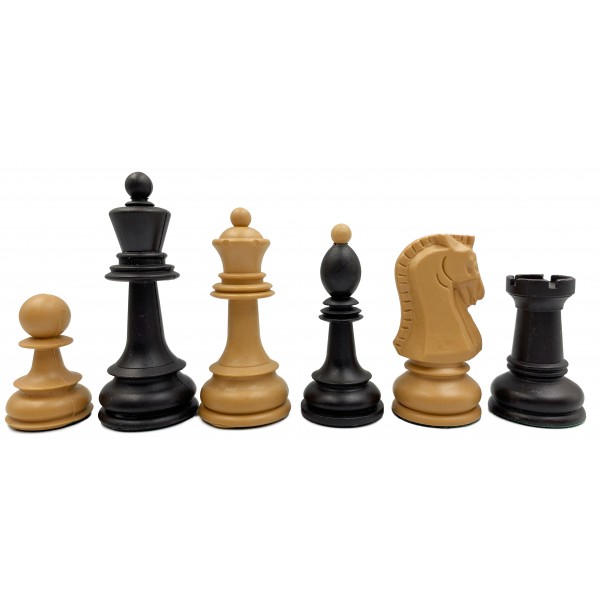 Πλαστικα πιόνια για σκάκι Dubrovnik - 'Υψος 9.1 εκ. & 2 πουγκιά αποθήκευσης