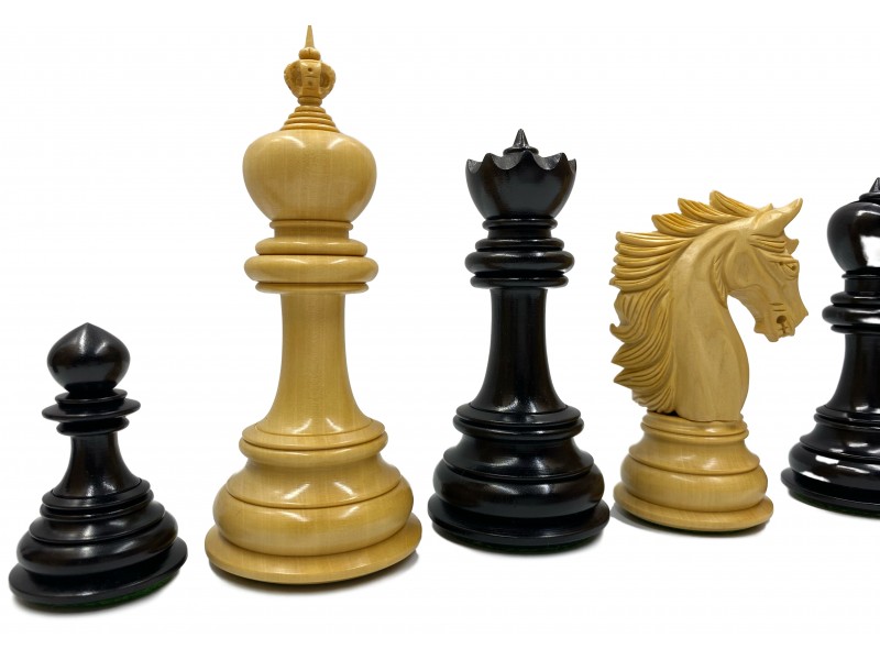 Dubliner πιόνια και ύψος βασιλιά 12.7 εκ. μαζί με Deluxe σκακιέρα καρυδιά Ferrer 60 X 60 εκ.