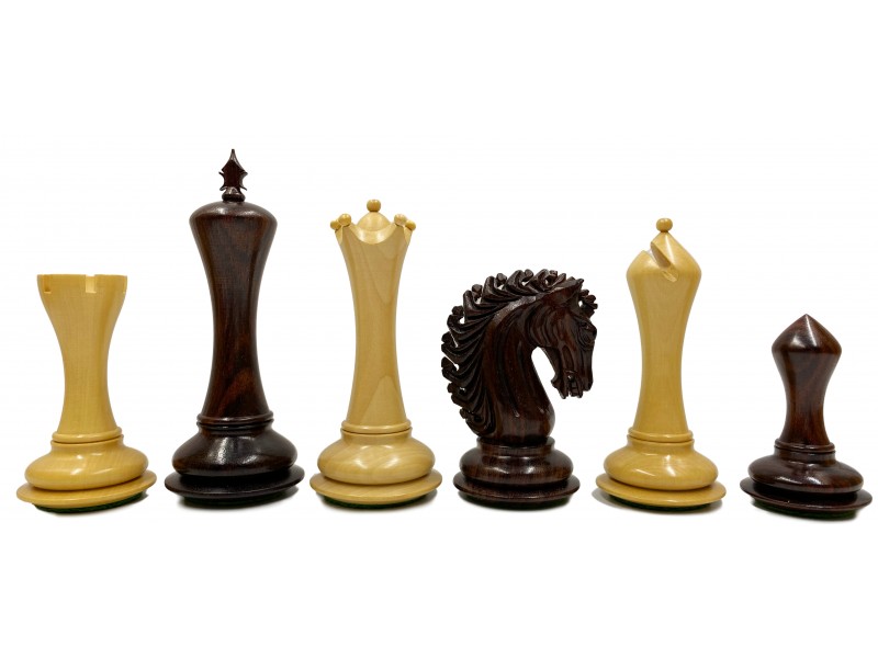  Empire πιόνια και ύψος βασιλιά 10.7 εκ. μαζί με deluxe Glossy σκακιέρα καφέ Ferrer 55 X 55 εκ.