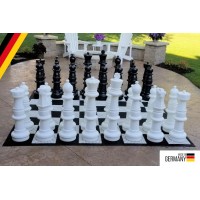 Combo Γίγας σκάκι κήπου- Πιόνια σετ μέ ύψος Βασιλιά 90 εκ. (Γερμανικής προέλευσης - Πιστοποίηση CE) και μαλακό δάπεδο 2.60 Χ 2.60 εκ.