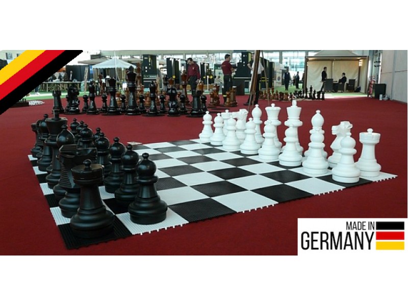 Σκακιέρα εξωτερικού χώρου -  Σκληρό δάπεδο για τα πιόνια σκάκι γίγας (σετ των 60 εκ.) - Γερμανικής προέλευσης