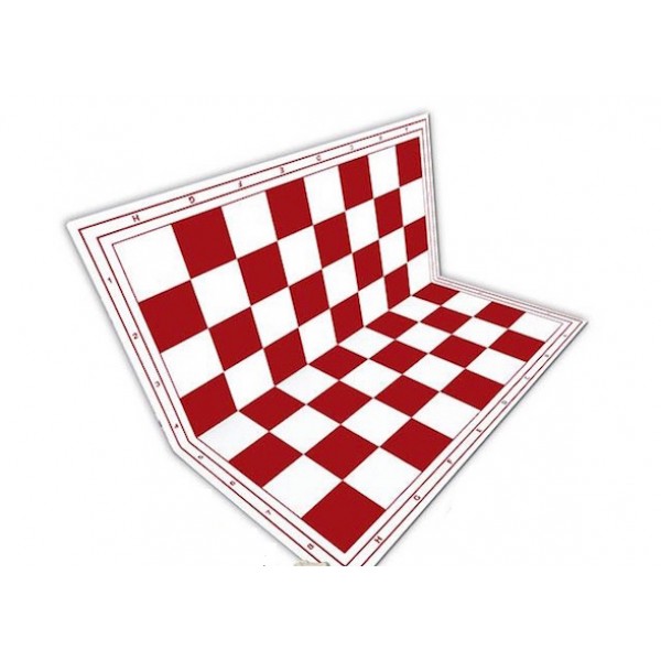 Σπαστή σκακιέρα 50 Χ 50 εκ. κόκκινη