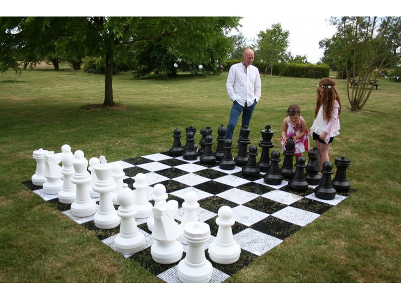 Σκάκι  κήπου - Πιόνια σετ μέ ύψος Βασιλιά 63 εκ.