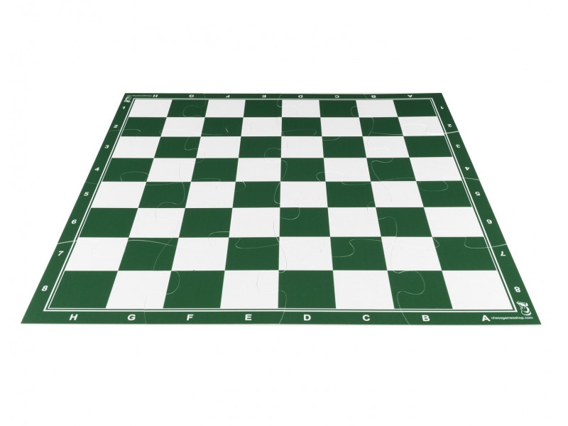 Σκακιέρα παζλ 16 τεμαχίων με διάσταση 50 Χ 50 εκ. - Χρώμα: πράσινη