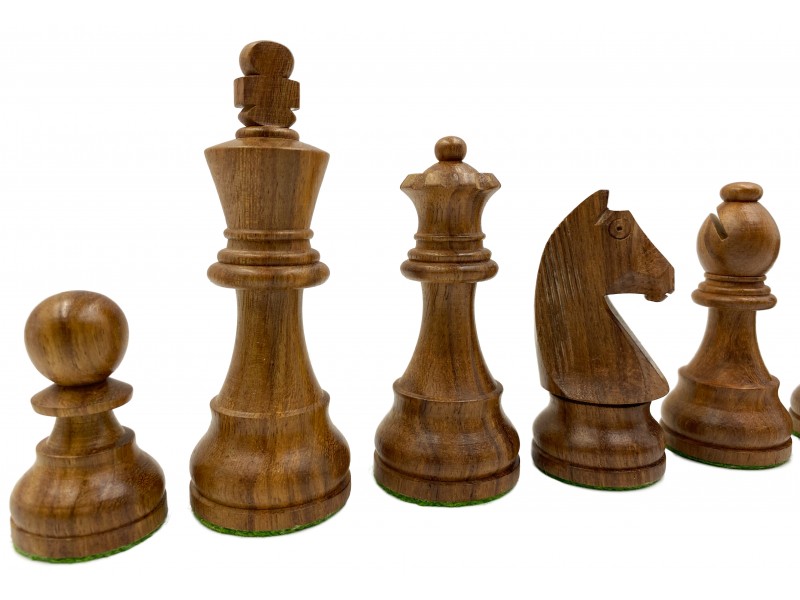 Σέτ πιόνια για σκάκι με βάρος German staunton  (ύψος βασιλιά 9.5 εκ.) + ΔΩΡΟ πουγκί φύλαξης