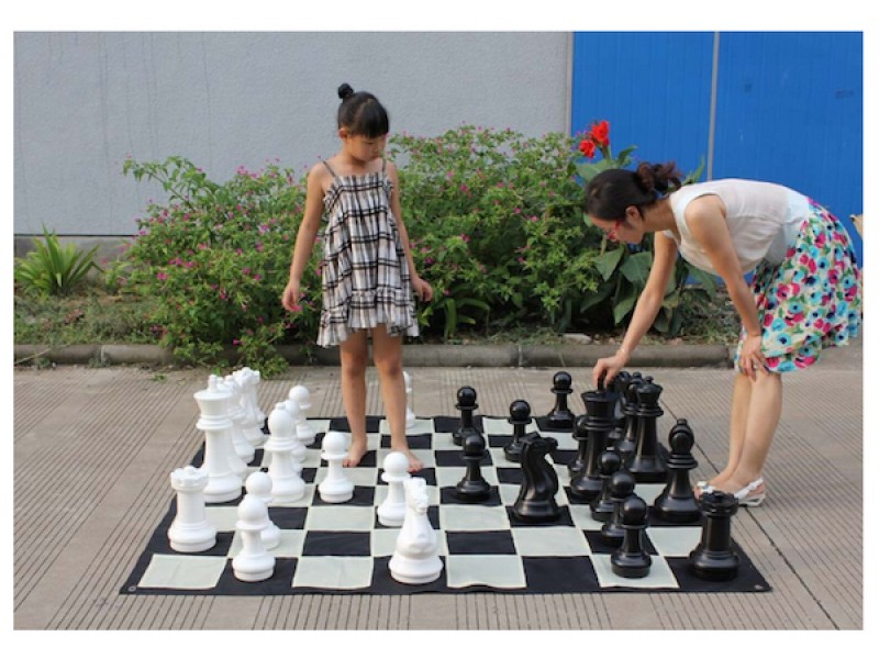 Σκάκι κήπου - Μαλακό ανοιγόμενο δάπεδο για το σετ των 60 εκ.