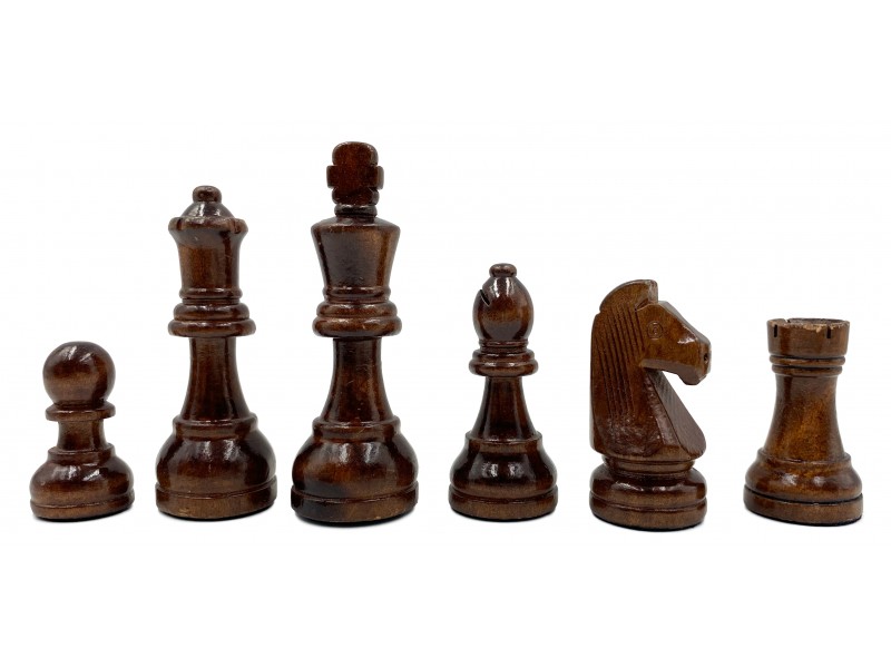 Ξύλινη σκακιέρα αγωνιστική 50 Χ 50 εκ +  ξύλινο σέτ πιόνια με βάρος Tandrum με ΄υψος βασιλιά 9.5 εκ. + Σκακιστικό χρονόμετρο DGT 1002