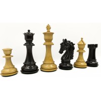 Legendary σέτ πιόνια για σκάκι με  τριπλό βάρος  (ύψος βασιλιά 11.6 εκ.) -  έβενος - boxwood