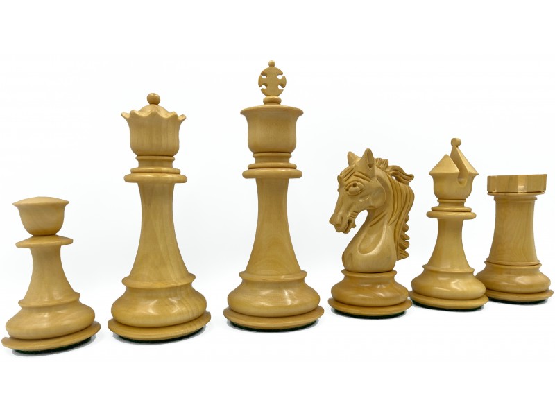 Legendary σέτ πιόνια για σκάκι με  τριπλό βάρος  (ύψος βασιλιά 11.6 εκ.) -  έβενος - boxwood