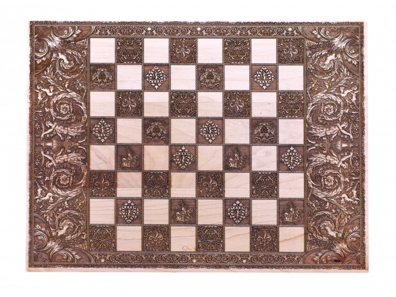 Θεματική ξύλινη σκακιέρα με θέμα "Classical" - Διάσταση 39 Χ 29 εκ.