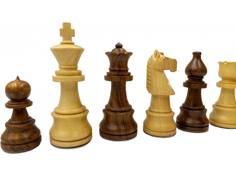 Σέτ πιόνια για σκάκι με βάρος "Barret"  (ύψος βασιλιά 9.5 εκ.) - με ξύλινη κασετίνα