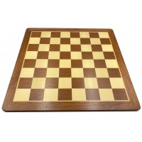 Σκακιέρα ξύλινη τριανταφυλλιά πλακέτα με οβάλ γωνιές (χωρίς συντεταγμένες) - διάσταση τετραγώνου 5.5 εκ.