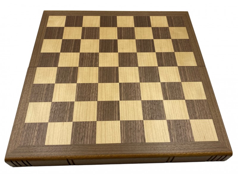 Ξύλινη σκακιέρα Lusius 30 Χ 15.5 X 5.5 εκ. με ξύλινα πιόνια 