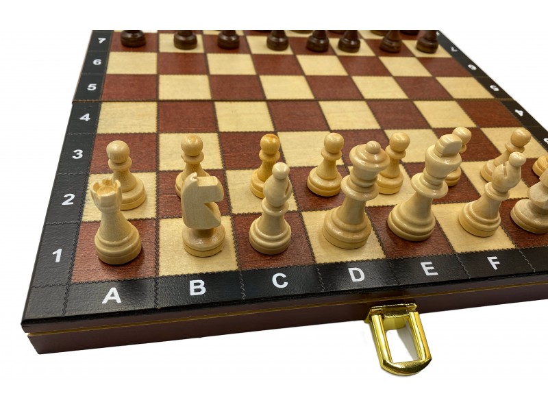 Σκάκι ταξιδίου ξύλινο King's deluxe edition