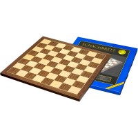 Σκακιέρα ξύλινη καρυδιά πλακέτα 50 Χ 50 εκ. - 4.5 εκ καρέ  (χωρίς συντεταγμένες)