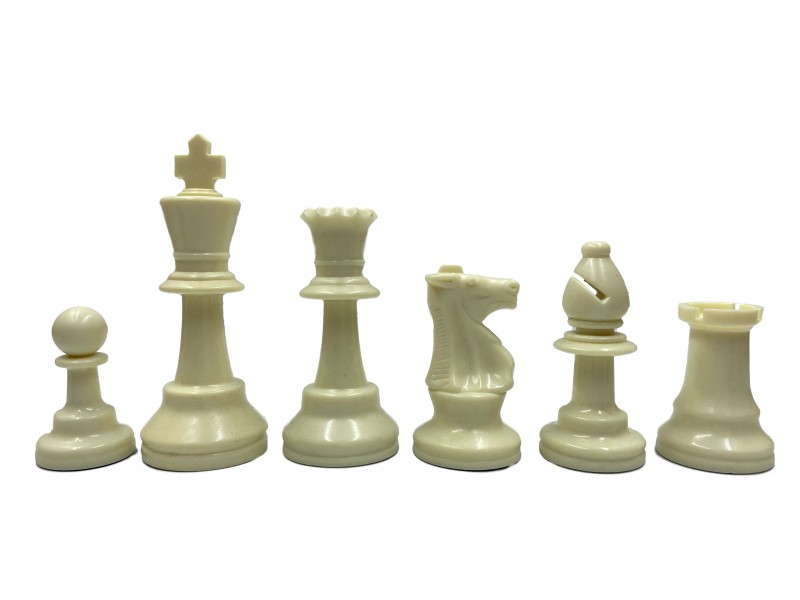 Σκακιέρα βινυλίου καφέ  50 Χ 50 μαζί με πλαστικά πιόνια (χωρίς βάρος) με ύψος βασιλιά 9.8 εκ. + χρονόμετρο DGT 1002