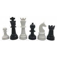 Πλαστικά πιόνια για σκάκι με ύψος βασιλιά 7 εκ.  (απλά)