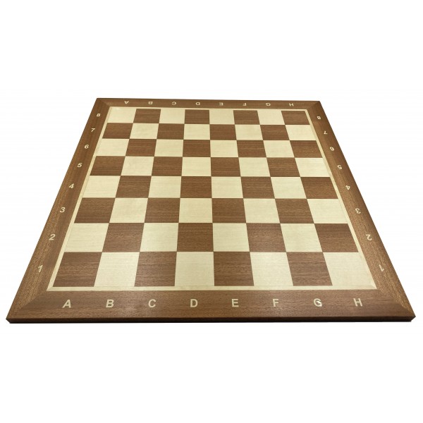 Σκακιέρα ξύλινη "Rome" μάτ pale  μαόνι πλακέτα ,  50 Χ 50 εκ. (με συντεταγμένες) 