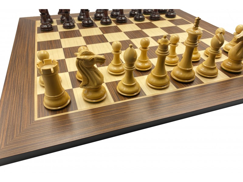 Royal knight 10.11 εκ.με διπλό βάρος μαζί με σκακιέρα ξύλινη wegge 55 Χ 55 εκ. 
