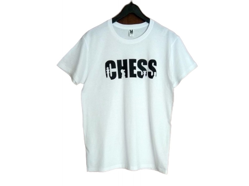 T- Shirt λευκό με θέμα "Chess"