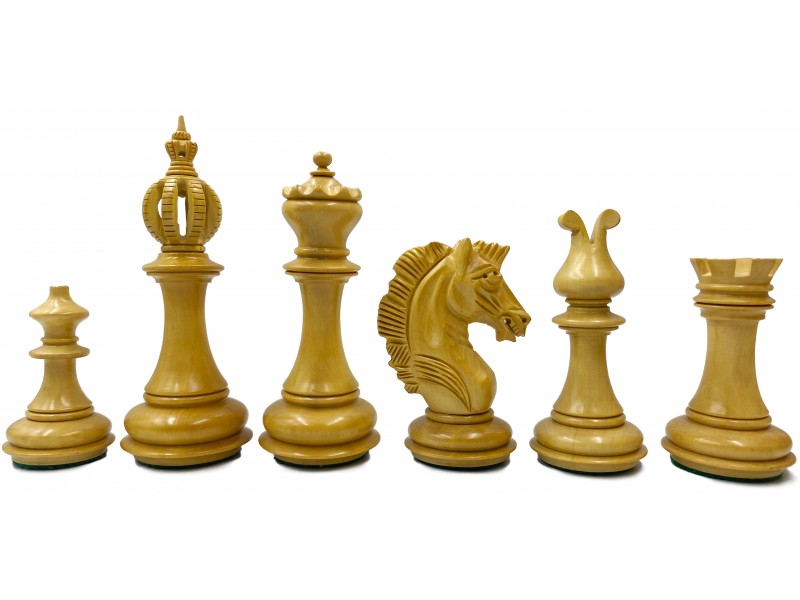 Garnie σέτ πιόνια για σκάκι με  τριπλό βάρος  (ύψος βασιλιά 11.6 εκ.) -  Budrosewood - boxwood